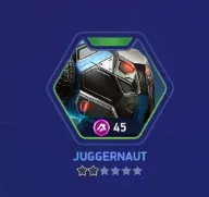 Juggernaut is the 45-A-Coin purchase used to complete the early tier-unlock route.